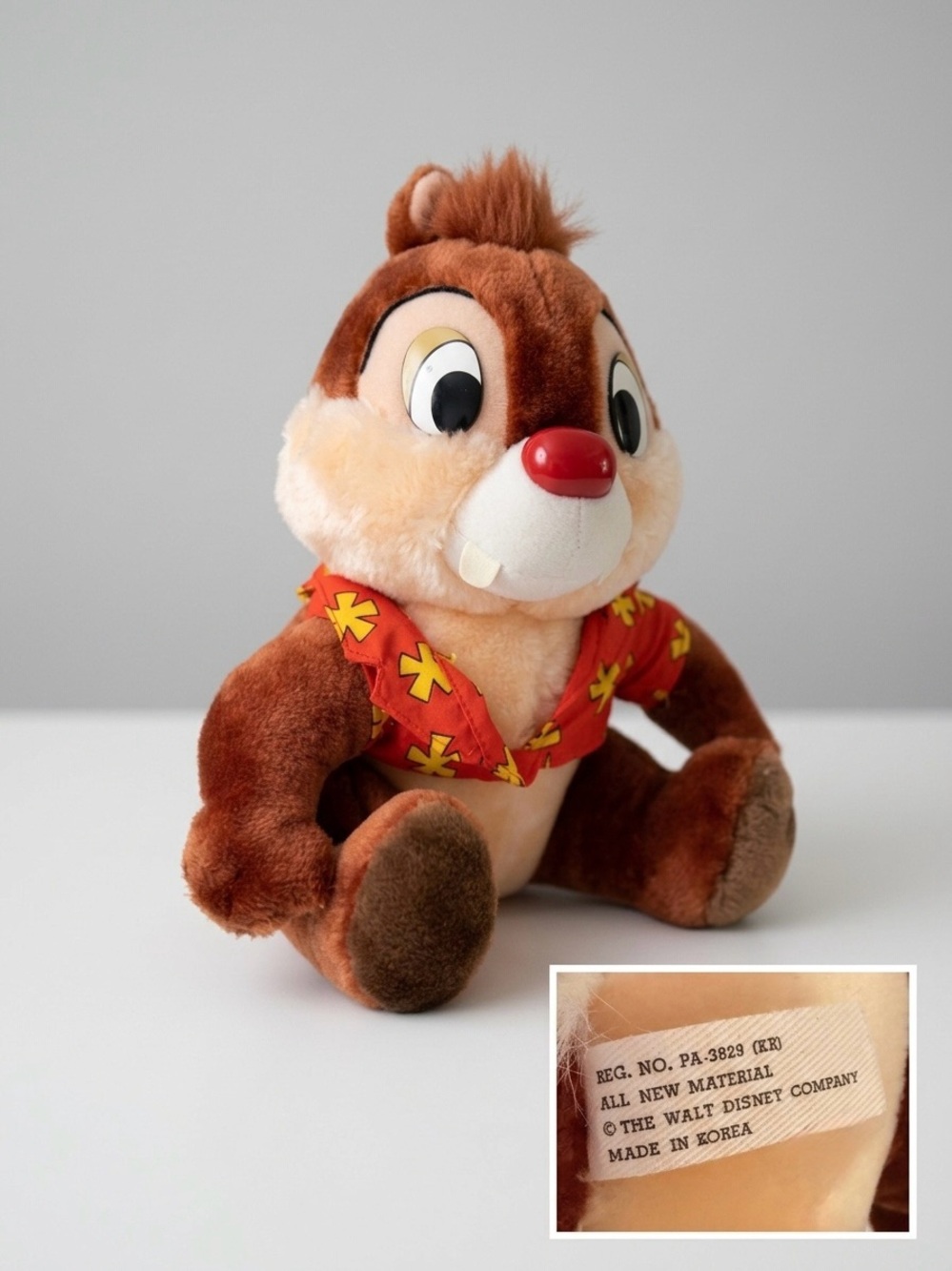Vintage Disney Dale Plush – Rescue Rangers Hawaiian Shirt (Made in Korea)